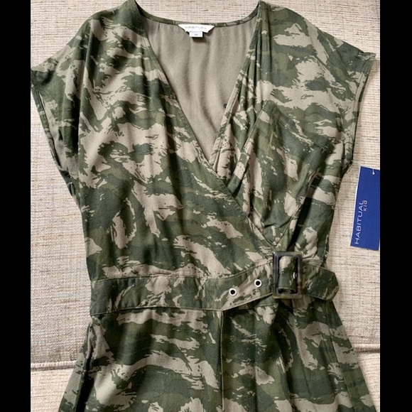 NWT Girls HABITUAL KIDS Danica Wrap Buckle Jumpsuit in Army Green, 10 - Picture 3 of 7
